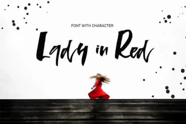 Lady in Red Font by Favete Art — Script Handwritten Font — thumbnail 1