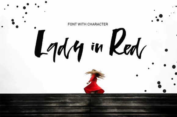 Lady in Red Font by Favete Art — Script Handwritten Font