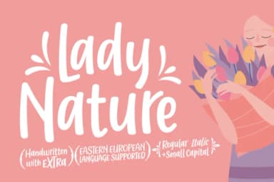 Lady Nature Font by Situjuh — Script Handwritten Font — thumbnail 1
