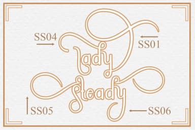 Lady Steady Font by Vegas Type — Script Handwritten Font — thumbnail 5