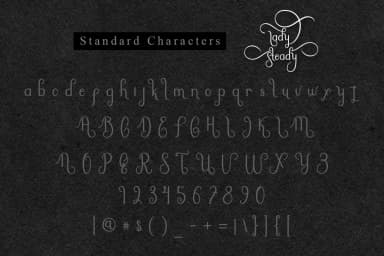 Lady Steady Font by Vegas Type — Script Handwritten Font — thumbnail 9