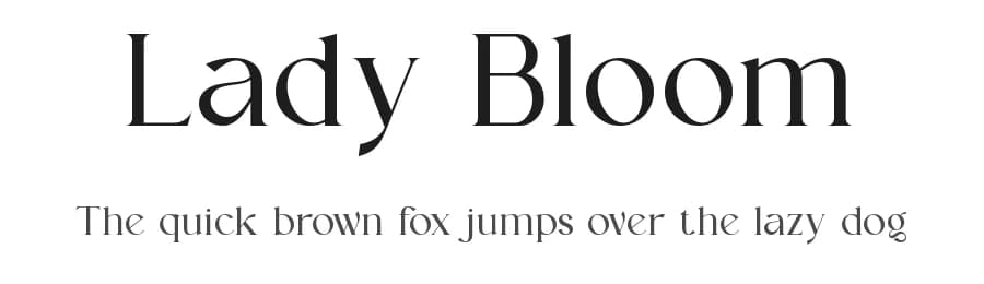 Lady Bloom by Slide Shoot Type — Serif Font