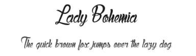 Lady Bohemia by dcoxy - Greg Medina — Script Handwritten Font — thumbnail 1
