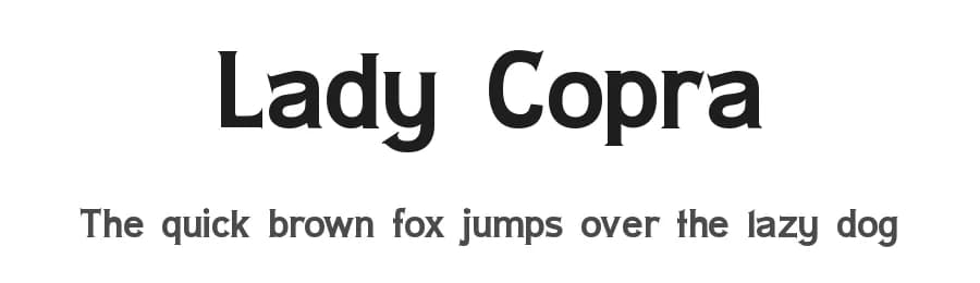 Lady Copra by GemFonts / Typotheticals — Serif Font