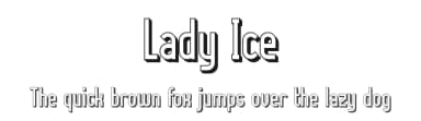 Lady Ice by CybaPee — Sans Serif Font — thumbnail 1