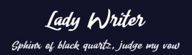 Lady Writer by Nico Muslib — Script Handwritten Font — thumbnail 2