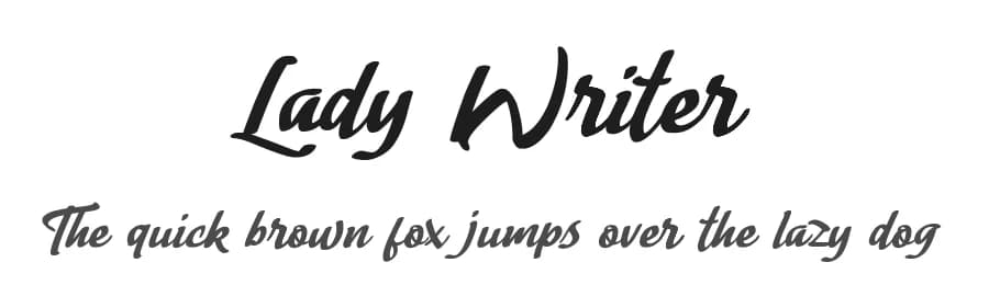 Lady Writer by Nico Muslib — Script Handwritten Font
