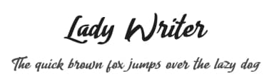 Lady Writer by Nico Muslib — Script Handwritten Font — thumbnail 1