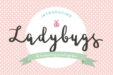 Ladybugs Font by paramajandesign — Script Handwritten Font — thumbnail 1