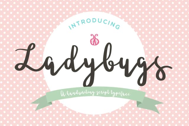 Ladybugs Font by paramajandesign — Script Handwritten Font