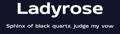 Ladyrose by BrandSemut — Sans Serif Font — thumbnail 2