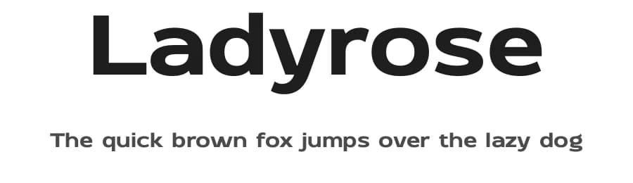 Ladyrose by BrandSemut — Sans Serif Font