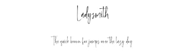 Ladysmith by Geranium Space — Script Handwritten Font — thumbnail 1