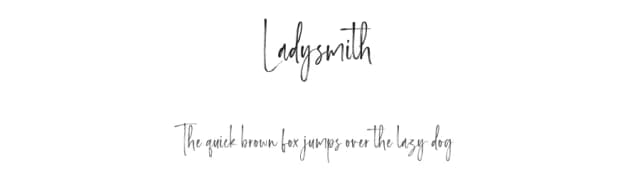 Ladysmith by Geranium Space — Script Handwritten Font