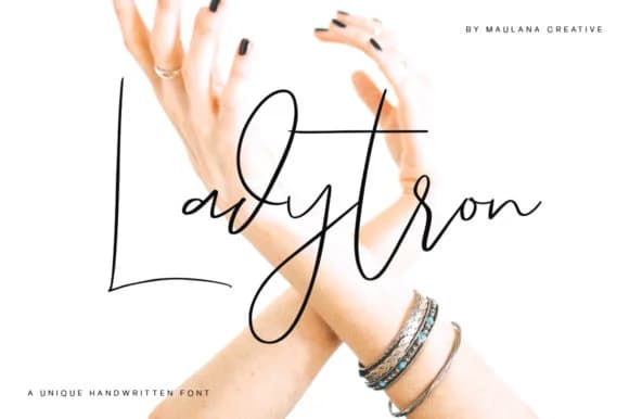 Ladytron Script Font by maulanacreative — Script Handwritten Font
