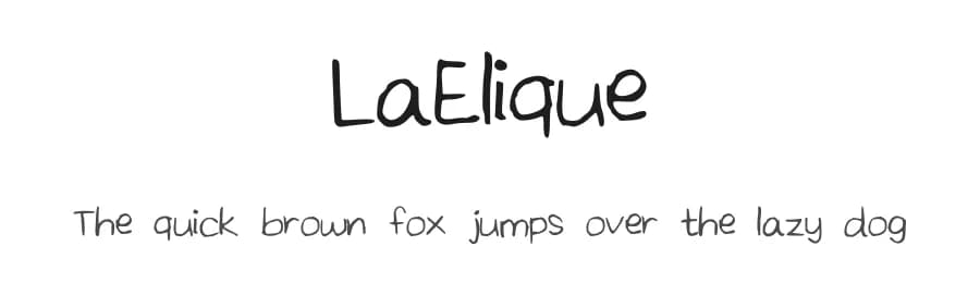 LaElique by Cindyyo — Script Handwritten Font
