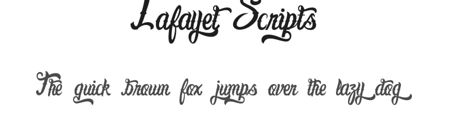 Lafayet Scripts by Vmf font — Script Handwritten Font