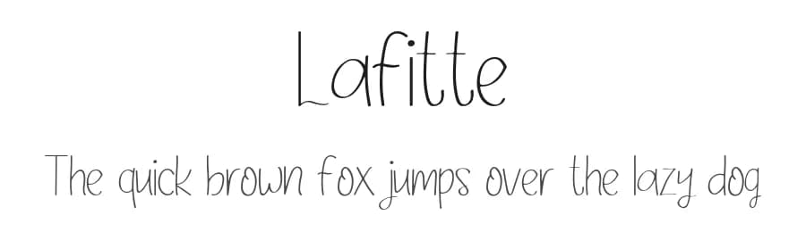 Lafitte by Rangkai Aksara — Script Handwritten Font