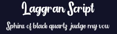 Laggran Script by Vunira Design — Script Handwritten Font — thumbnail 2