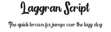 Laggran Script by Vunira Design — Script Handwritten Font — thumbnail 1