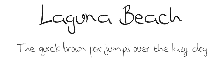 Laguna Beach by Graph Arts — Script Handwritten Font