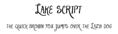 Lake Script by Skyhaven Fonts — Script Handwritten Font — thumbnail 1