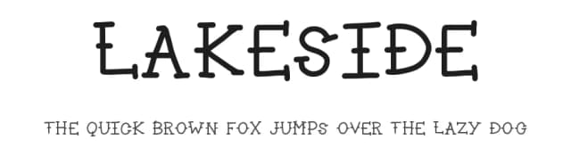 Lakeside by Geronimo Font Studios — Script Handwritten Font