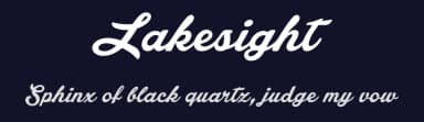 Lakesight by Måns Grebäck — Script Handwritten Font — thumbnail 2