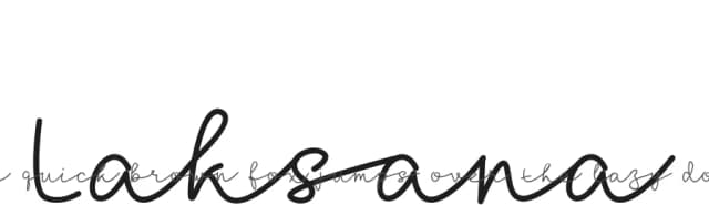 Laksana by Mohamad Fahrul Anggoro — Script Handwritten Font