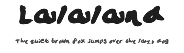Lalaland by Crystal Cowhig — Script Handwritten Font