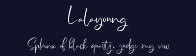 Lalayoung by Vunira Design — Script Handwritten Font — thumbnail 2