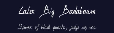 Lalex Big Badaboum by philing.net — Script Handwritten Font — thumbnail 2