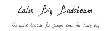 Lalex Big Badaboum by philing.net — Script Handwritten Font — thumbnail 1