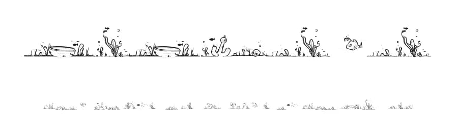 LaLinea Sea by Maelle.K | Thomas Boucherie — Dingbats Font