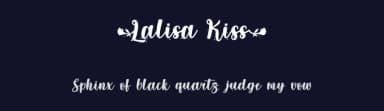 Lalisa Kiss by Typhoon Type - Suthi Srisopha — Script Handwritten Font — thumbnail 2