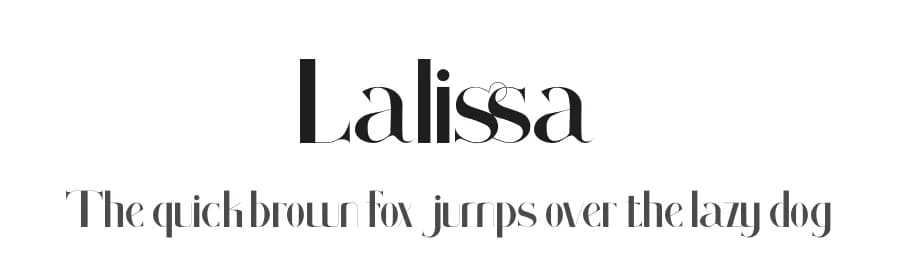 Lalissa by Kong Font — Sans Serif Font