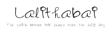 Lalithabai by RoverBear — Script Handwritten Font — thumbnail 1