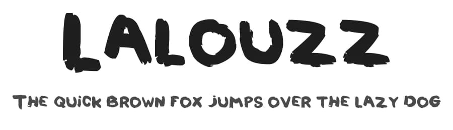 Lalouzz by Rob Deurenberg — Script Handwritten Font