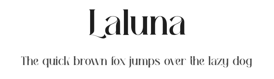 Laluna by Tokopress — Serif Font
