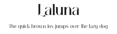 Laluna by Tokopress — Serif Font — thumbnail 1