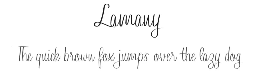 Lamany by Reguler Studio — Script Handwritten Font