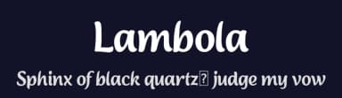 Lambola by ARToni — Script Handwritten Font — thumbnail 2