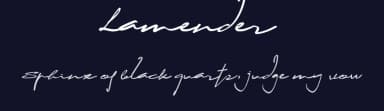 Lamender by Khaiuns — Script Handwritten Font — thumbnail 2