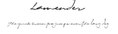 Lamender by Khaiuns — Script Handwritten Font — thumbnail 1