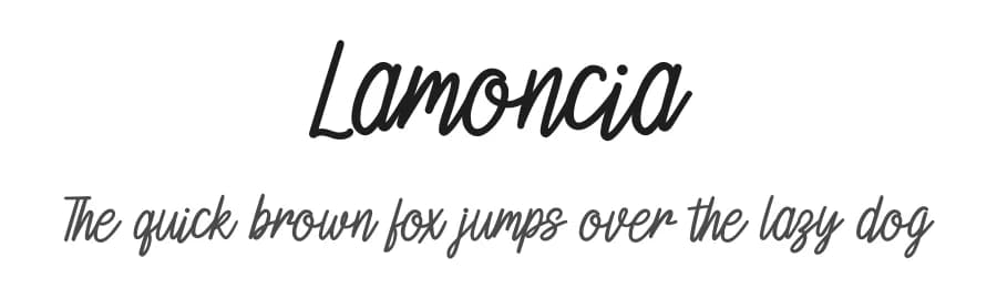 Lamoncia by Graphix Line Studio — Script Handwritten Font