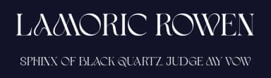 Lamoric Rowen by HansCo — Serif Font — thumbnail 2