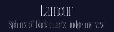 Lamour by roomspace creative lab — Serif Font — thumbnail 2