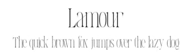 Lamour by roomspace creative lab — Serif Font — thumbnail 1