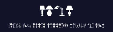 Lamp by Woodcutter — Dingbats Font — thumbnail 2