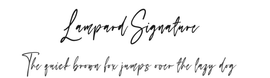 Lampard Signature by NJ Studio — Script Handwritten Font